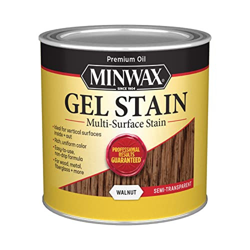 Minwax 260604444 Interior Wood Gel Stain, 1/2 pint, Walnut | Amazon (US)