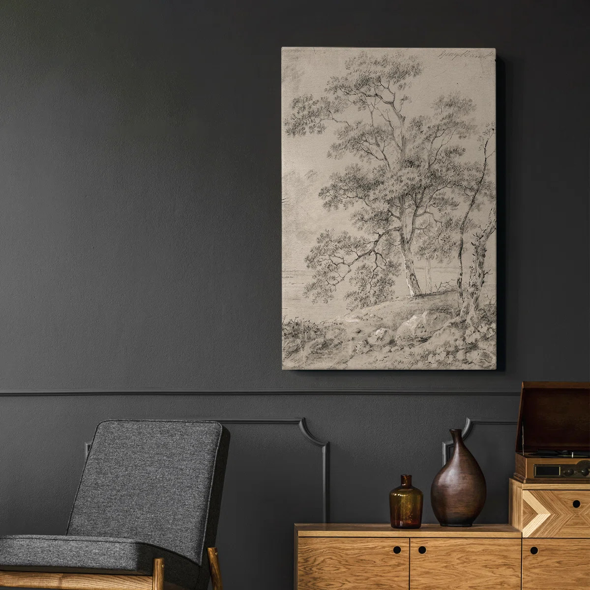 Winston Porter Vintage Sketch LXXXVIII Framed On Canvas Print | Wayfair | Wayfair North America