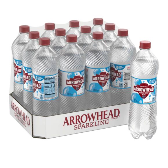 Arrowhead® Unflavored Sparkling Water | 1 Liter 12-Pack | ReadyRefresh | ReadyRefresh