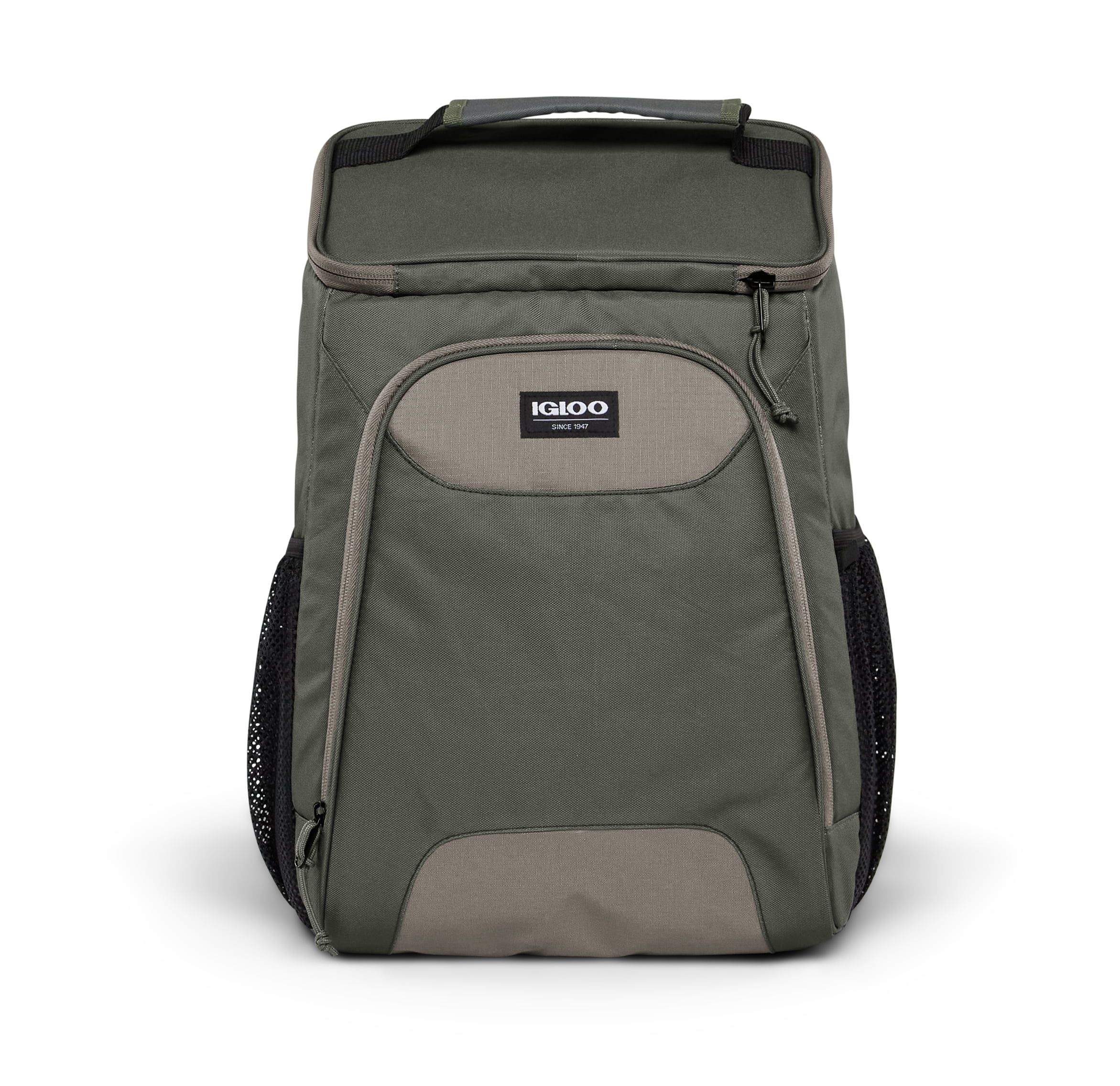Igloo 24 Can Topgrip Soft Sided Cooler Backpack, Green | Walmart (US)
