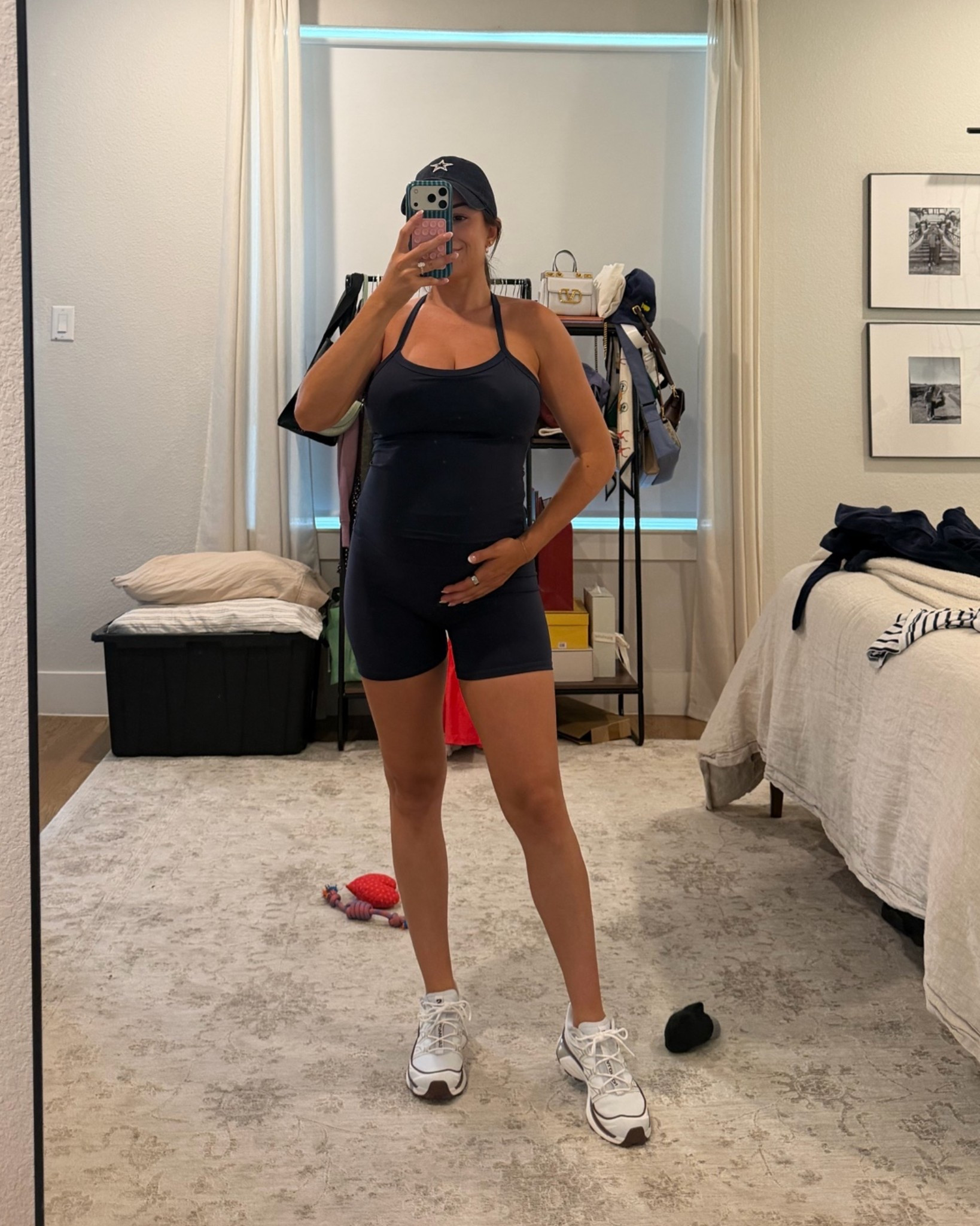 Amazon workout set in navy. Sized up to a Medium for the bump 

activewear, Amazon fashion, fitness set

#LTKActive #LTKPetite #LTKBump