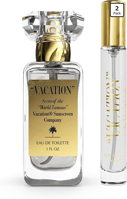 VACATION Eau de Toilette Set, 1 and 0.34 Fluid Ounces - Coconut Perfume Gift Set for Women, Beach... | Amazon (US)
