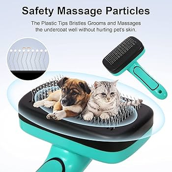 Self cleaning Slicker Brush, shedding and grooming tool for pets, remove loose hair, Fur, Underco... | Amazon (US)