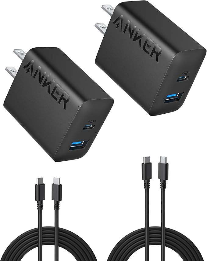 Anker iPhone 16 Charger, 2-Pack 20W Fast USB C Charger Block, for iPhone 16/16 Pro Max/15 Series/... | Amazon (US)