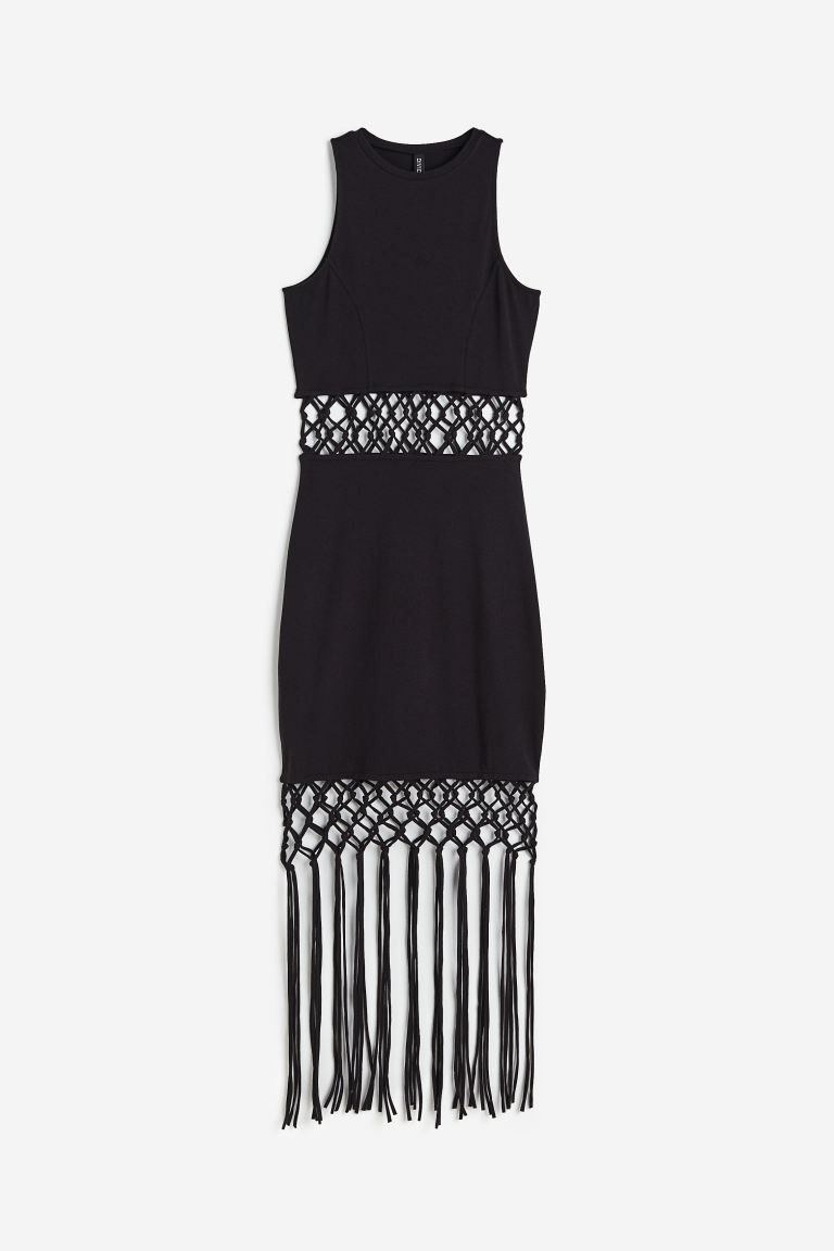 Cut-out Dress with Fringe | H&M (US + CA)