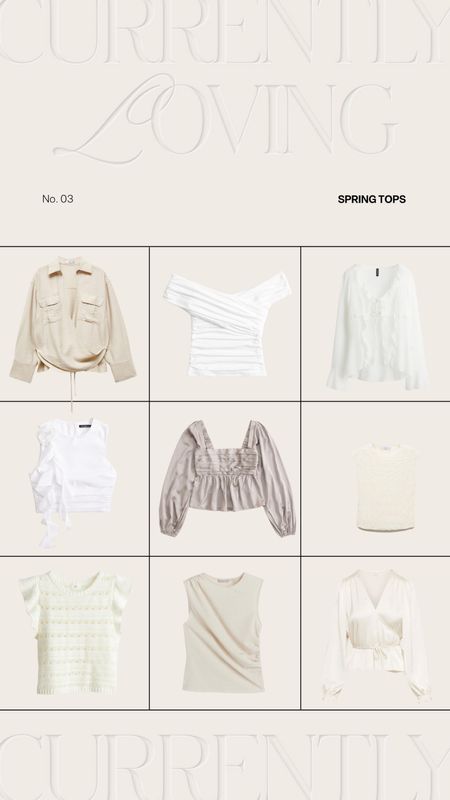 Currently Loving these spring tops! #kathleenpost #springtops #neutraltops #currentlyloving

#LTKSeasonal #LTKstyletip