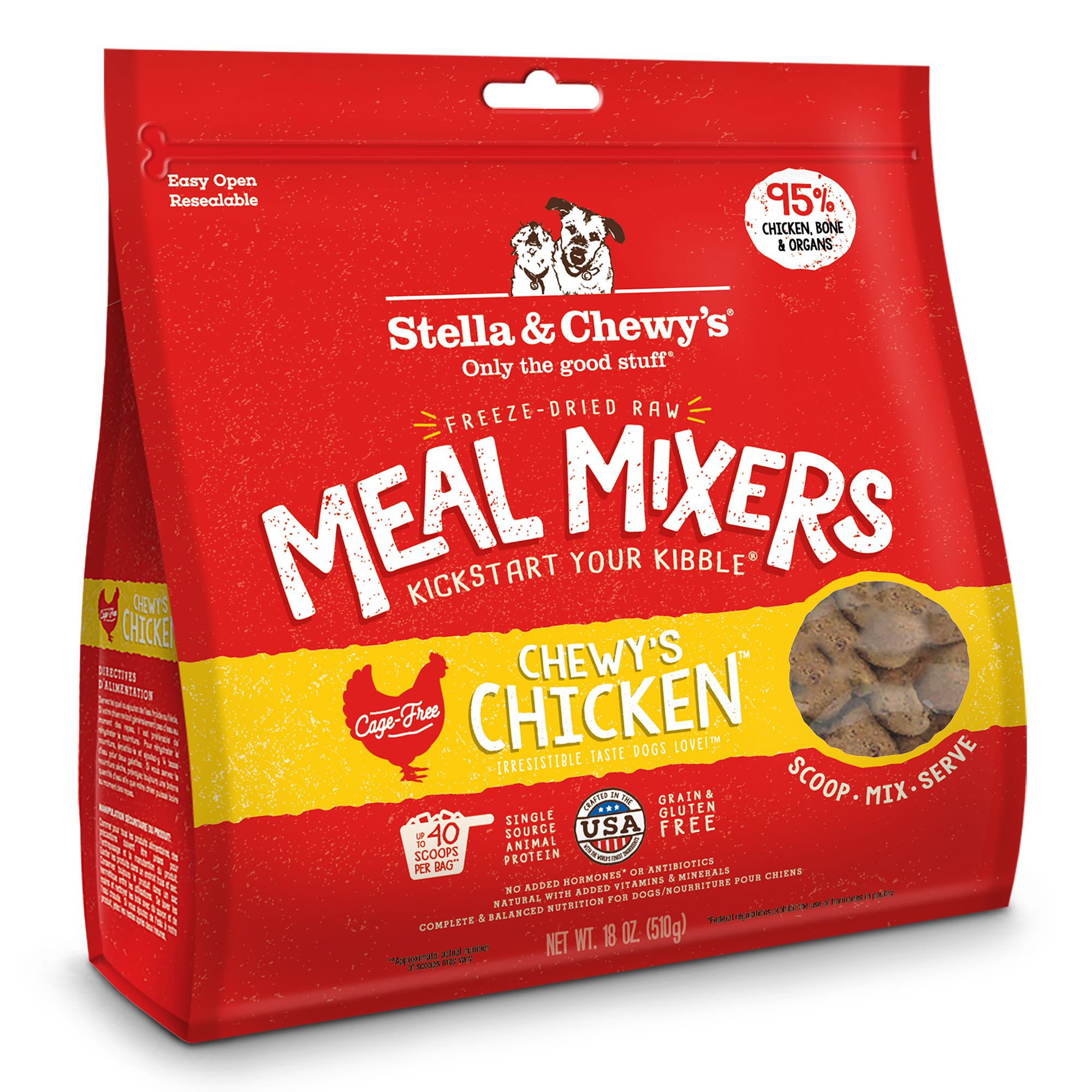 Stella & Chewy's Freeze-Dried Raw Meal Mixers All Life Stages Dog Food Topper - Chewy's Chicken | PetSmart