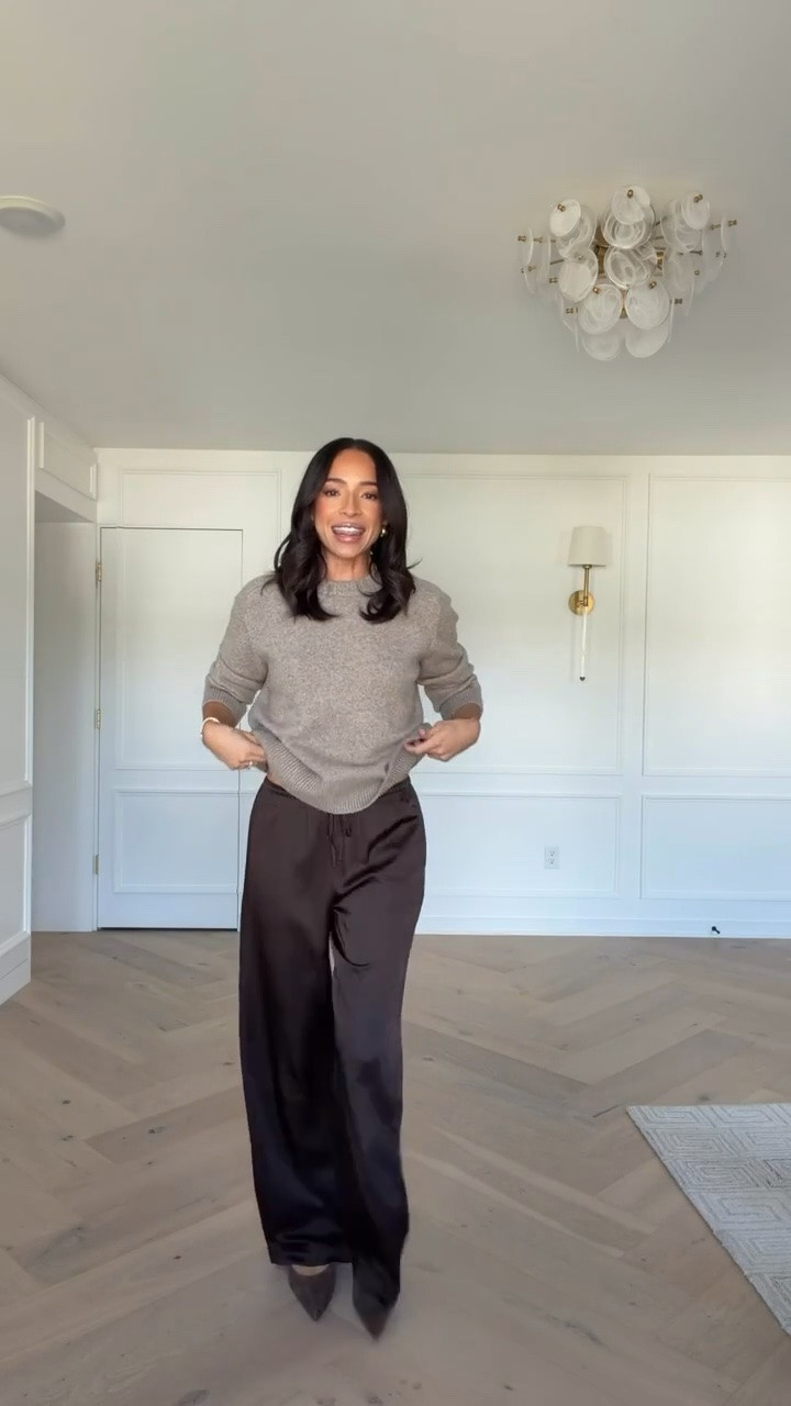 Use code AFLTK for an extra 20% OFF Abercrombie!! Select sweaters & sweatshirts are up to 30% off and the code stacks on top!! Wearing size S sweater and size XS Long satin pants 

Abercrombie sale, Abercrombie code, fall outfits, fall fashion, fall sweaters, cashmere sweater, roll neck sweater