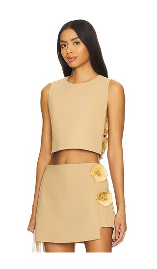 Raylin Top in Sand | Revolve Clothing (Global)