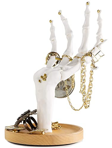 Suck UK Skeleton Hand Ring Holder & Jewelry Stand Earring Organizer & Necklace Holder For Gothic Dec | Amazon (US)