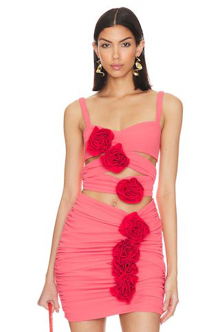 Atoir the Déjú Vu Crop Top in Azalea Pink from Revolve.com | Revolve Clothing (Global)