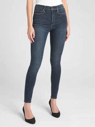 Soft Wear High Rise True Skinny Jeans with Secret Smoothing Pockets | Gap (US)
