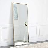 NeuType Full Length Mirror Standing Hanging or Leaning Against Wall, Large Rectangle Bedroom Mirror  | Amazon (US)