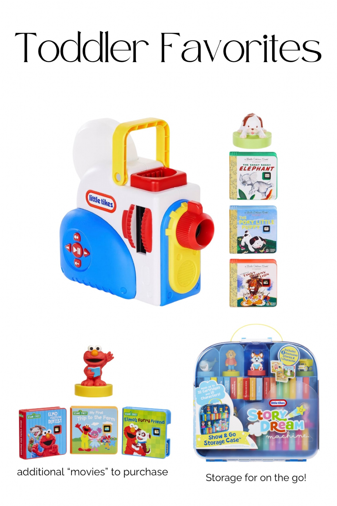 Griffin LOVES this toy! It’s so nostalgic and sweet. It plays out different books & stories! We turn it on in our closet and watch “movies” together 🥹 There are lots of additional tapes you can buy + an organizer!

Toddler Toys | Toddler Favorites | Toddler Musts 

#LTKKids #LTKVideo #LTKFamily