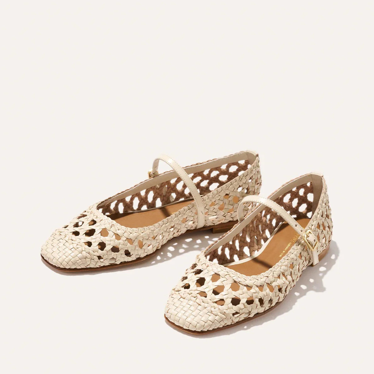 The Fonteyn Jane - Ecru Woven Leather | Margaux