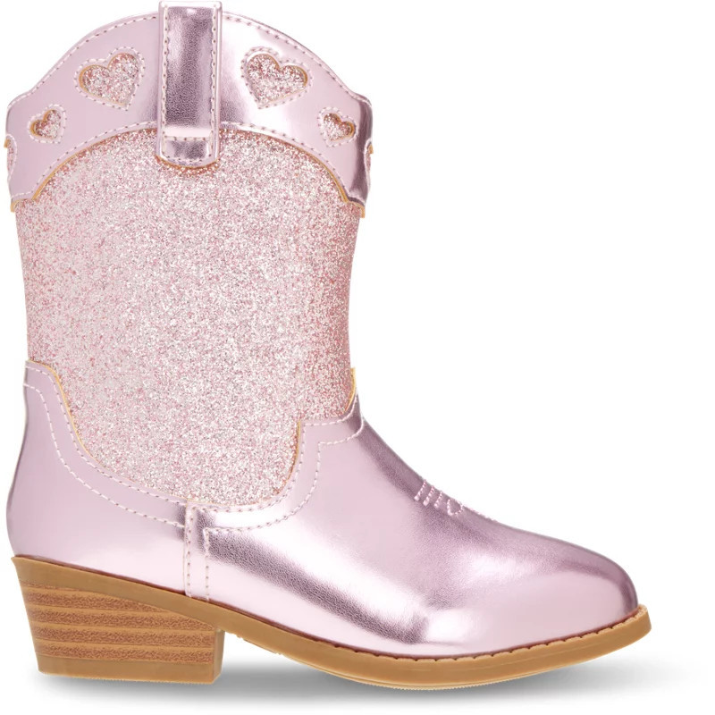 Magellan Outdoors Toddler Girl's Glitter Heart Western Boots | Academy Sports + Outdoors