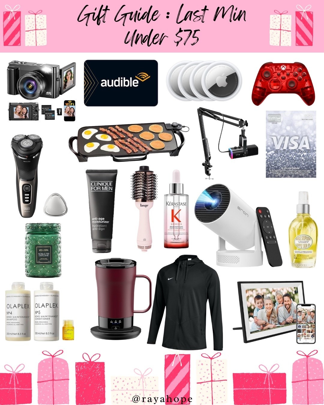 Last Minute Gift Guide Under $75 / Last Minute Gift Guide / Last Minute Gifts / Christmas Gift Guide / Under $75 Gifts / Amazon Gift Guidee

#LTKHoliday #LTKGiftGuide #LTKSeasonal