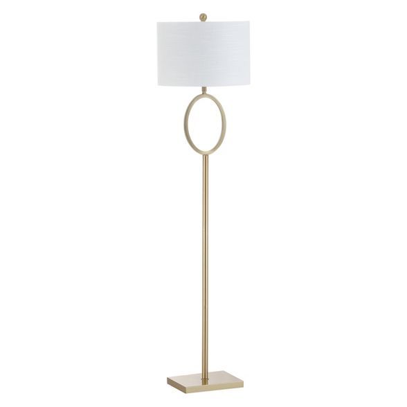 61" April Metal LED Floor Lamp Brass (Includes Energy Efficient Light Bulb) - JONATHAN Y | Target
