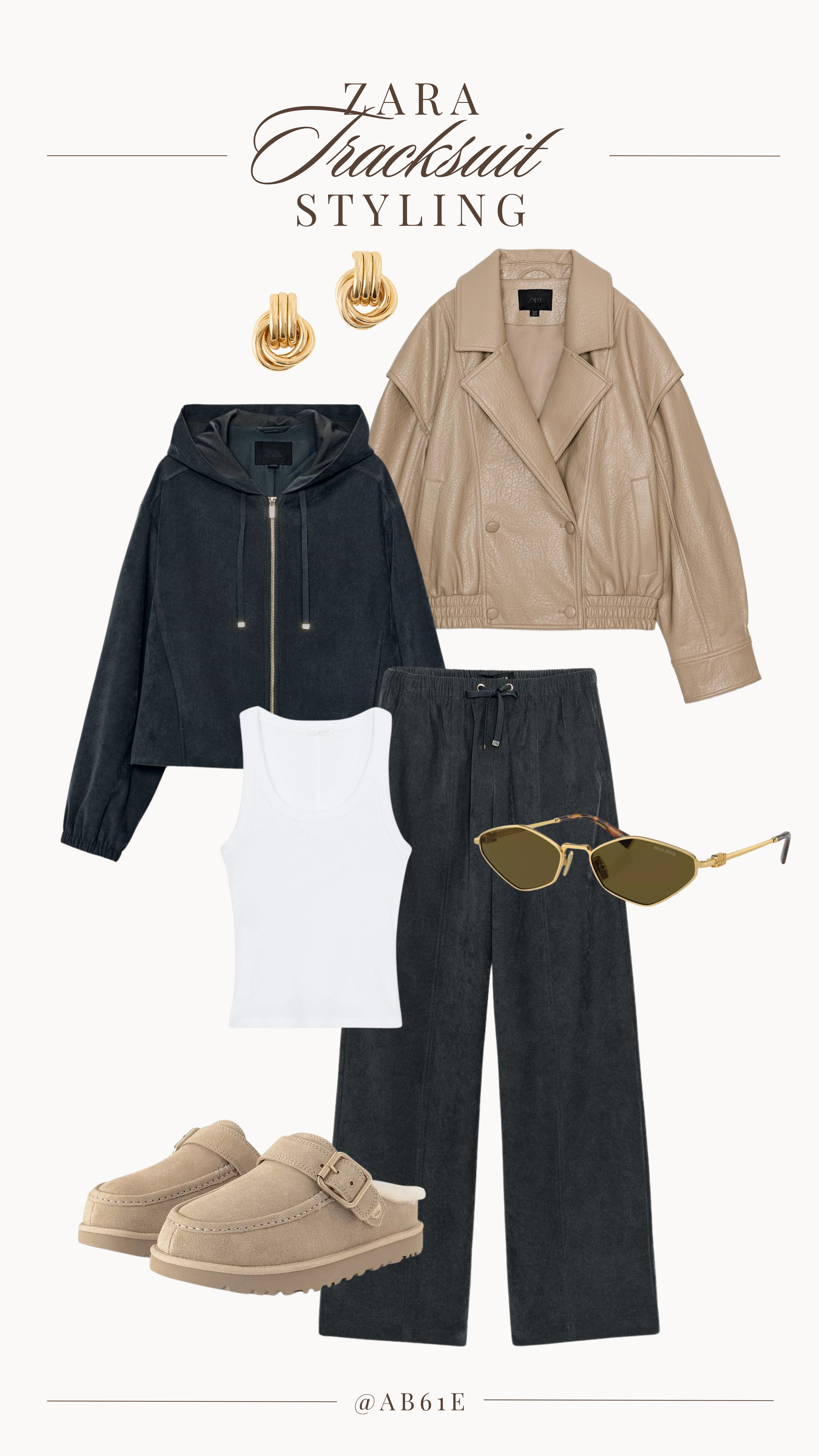Zara tracksuit styling ✨

Uggs, ugg clogs, leather jacket, leather bomber, autumn outfit inspo, autumn outfit styling, autumn new in 

 #LTKuk #LTKsummer #LTKautumn