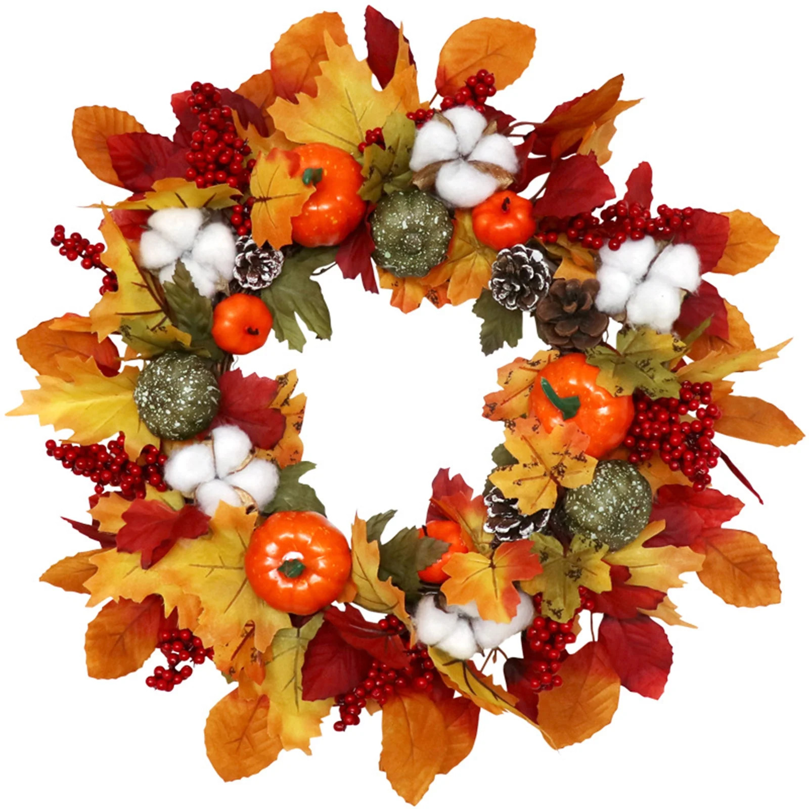 Gadgetvlot Simulation Garland Halloween Wreath Wedding Party Decoration Home Docor For Front Door... | Walmart (US)