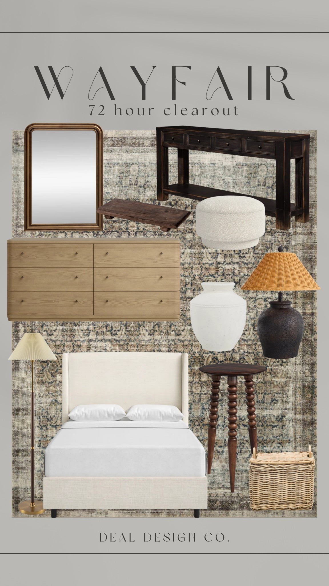 Wayfair 72 Hour Clear-out Sale! 

Find more content on Instagram @dealdesignco for more sources and daily finds from crate & barrel, CB2, Amber Lewis, Loloi, west elm, pottery barn, rejuvenation, William & Sonoma, amazon, shady lady tree, interior design, home decor, studio mcgee x target, bedroom furniture, living room, bedroom, bedroom styling, restoration hardware, end table, side table, framed art, vintage art, wall decor, area rugs, runners, vintage rug, target finds, sale alert, tj maxx, Marshall’s, home goods, table lamps, threshold, target, wayfair finds, Turkish pillow, Turkish rug, sofa, couch, dining room, high end look for less, kirkland’s, Ballard designs, wayfair, high end look for less, studio mcgee, mcgee and co, target, world market, sofas, loveseat, bench, magnolia, joanna gaines, pillows, pb, pottery barn, nightstand, throw blanket, target, joanna gaines, hearth & hand, floor lamp, world market, faux olive tree, throw pillow, lumbar pillows, arch mirror, brass mirror, floor mirror, designer dupe, counter stools, barstools, coffee table, nightstands, console table, sofa table, dining table, dining chairs, arm chairs, dresser, chest of drawers, Kathy kuo, LuLu and Georgia, Christmas decor, Xmas decorations, holiday, Christmas Eve, NYE, organic, modern, earthy, moody, faux plants, arm chair, wood constole table, nightstand, cabinet, burlwood, candlesticks, slipcover ottoman, floral throw pillow, framed art, home decor, woven basket 

#LTKSaleAlert #LTKSummerEdit #LTKHome