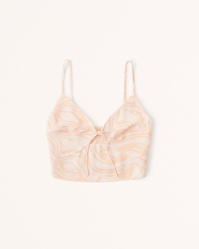 Tie-Front Keyhole Cami | Abercrombie & Fitch (UK)
