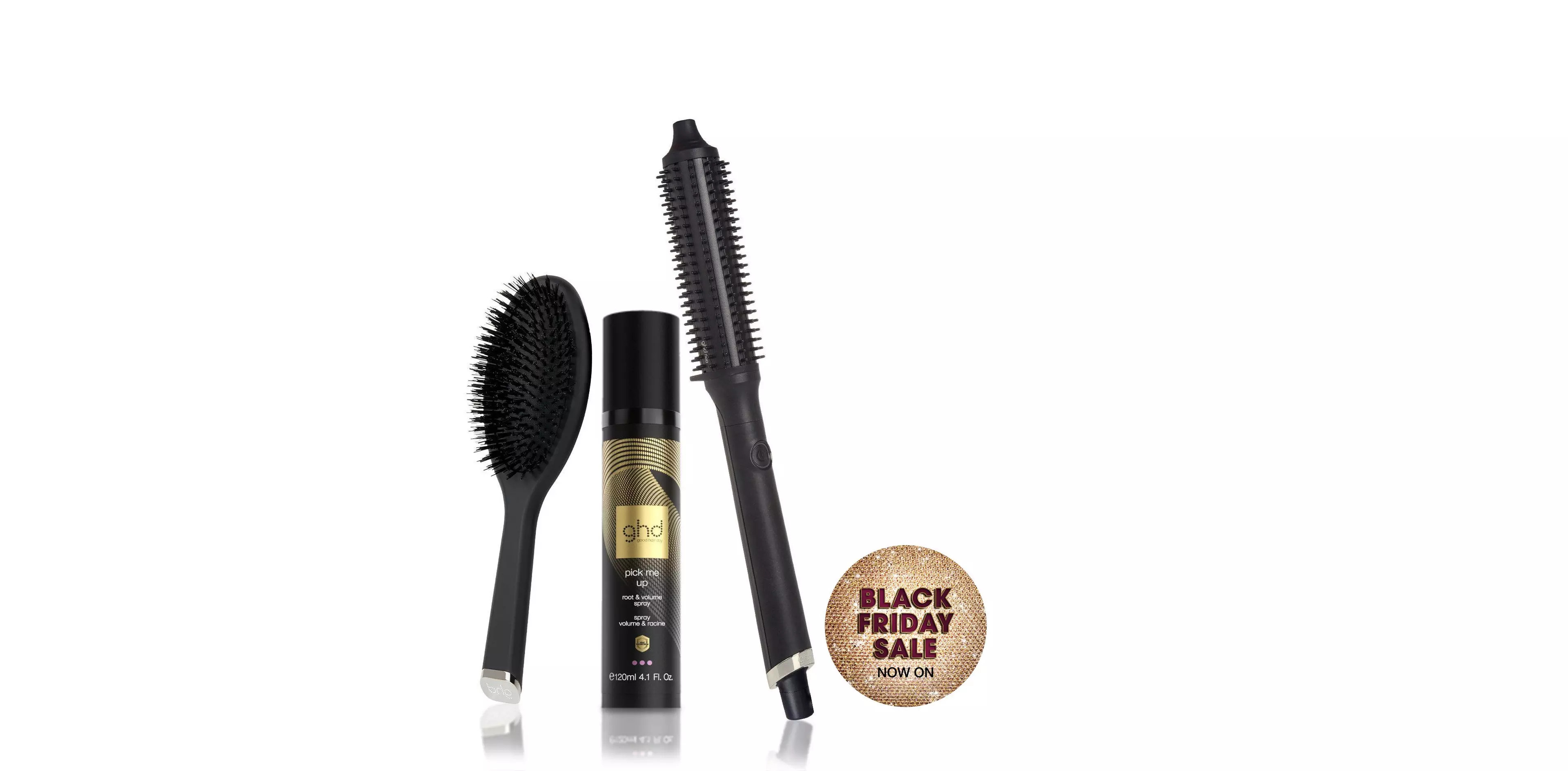 ghd Rise Hot Brush & Volumising Gift Set in Black | ghd® Official Website | ghd (UK)