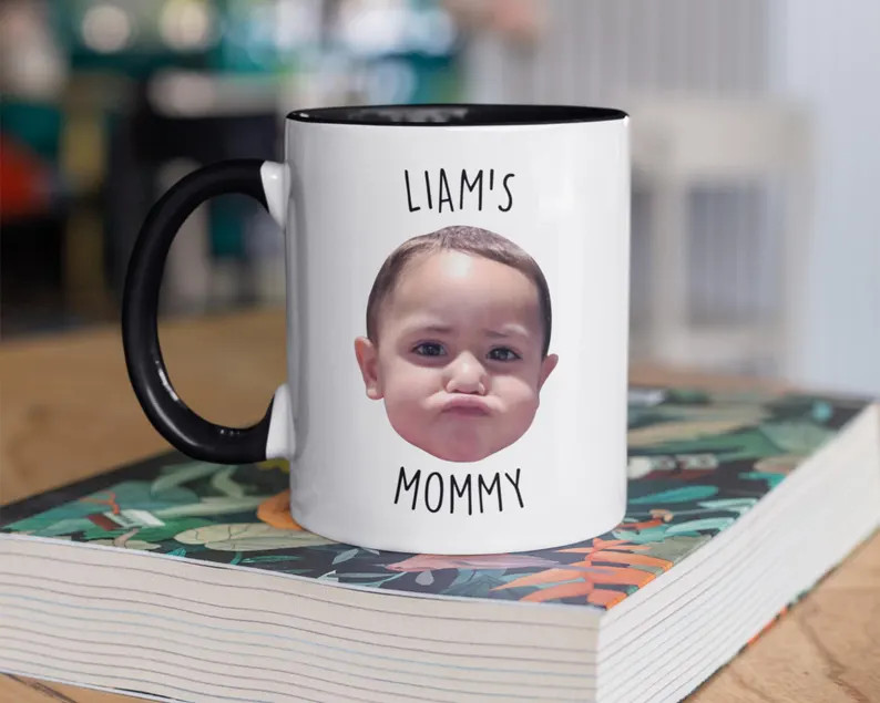 Custom Baby Face Mug, Personalized Baby Face Photo Mug, First Mothers Day Gift for New Mom, Mug W... | Etsy (US)