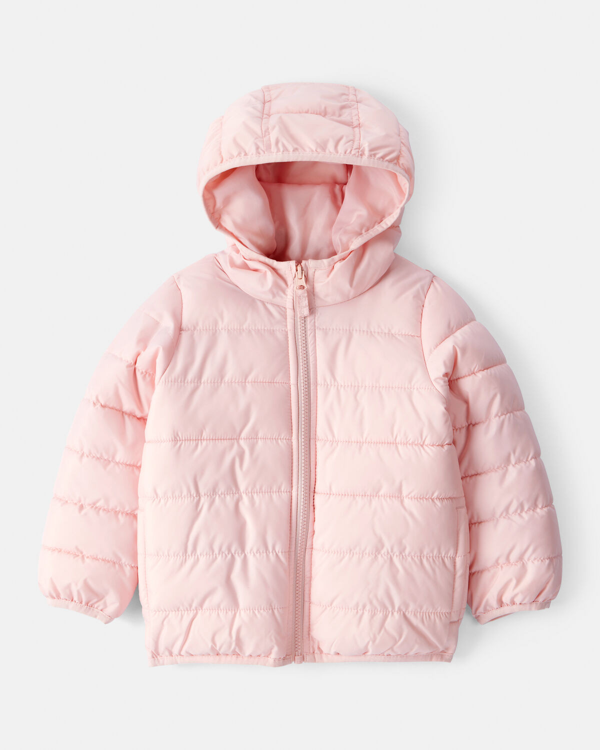 Toddler Packable Hooded Puffer Jacket - Pink | Carter's Inc