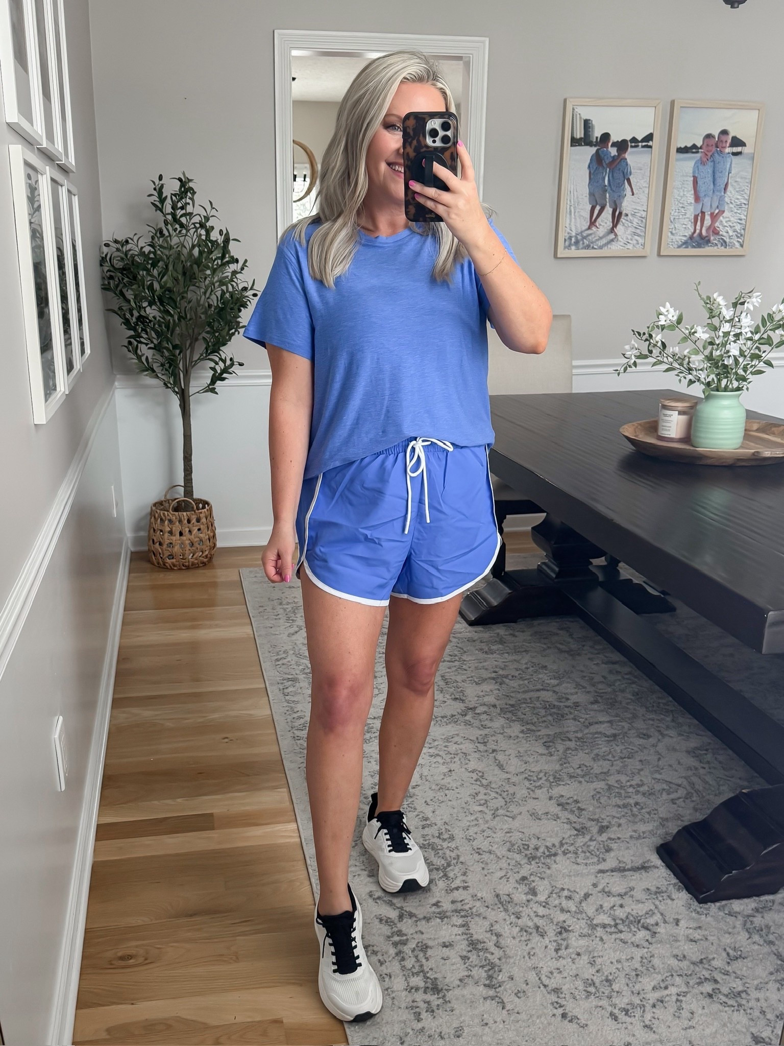 This matching blue active set is one of those easy throw on fits that still looks put together. Lightweight, comfortable, and perfect for workouts or errands when you to feel cute and casual.

Wearing size small

Activewear set, blue workout outfit, casual Athleisure look, spring active look, comfy everyday outfit, matching set

#LTKActive #LTKootd #LTKOver40