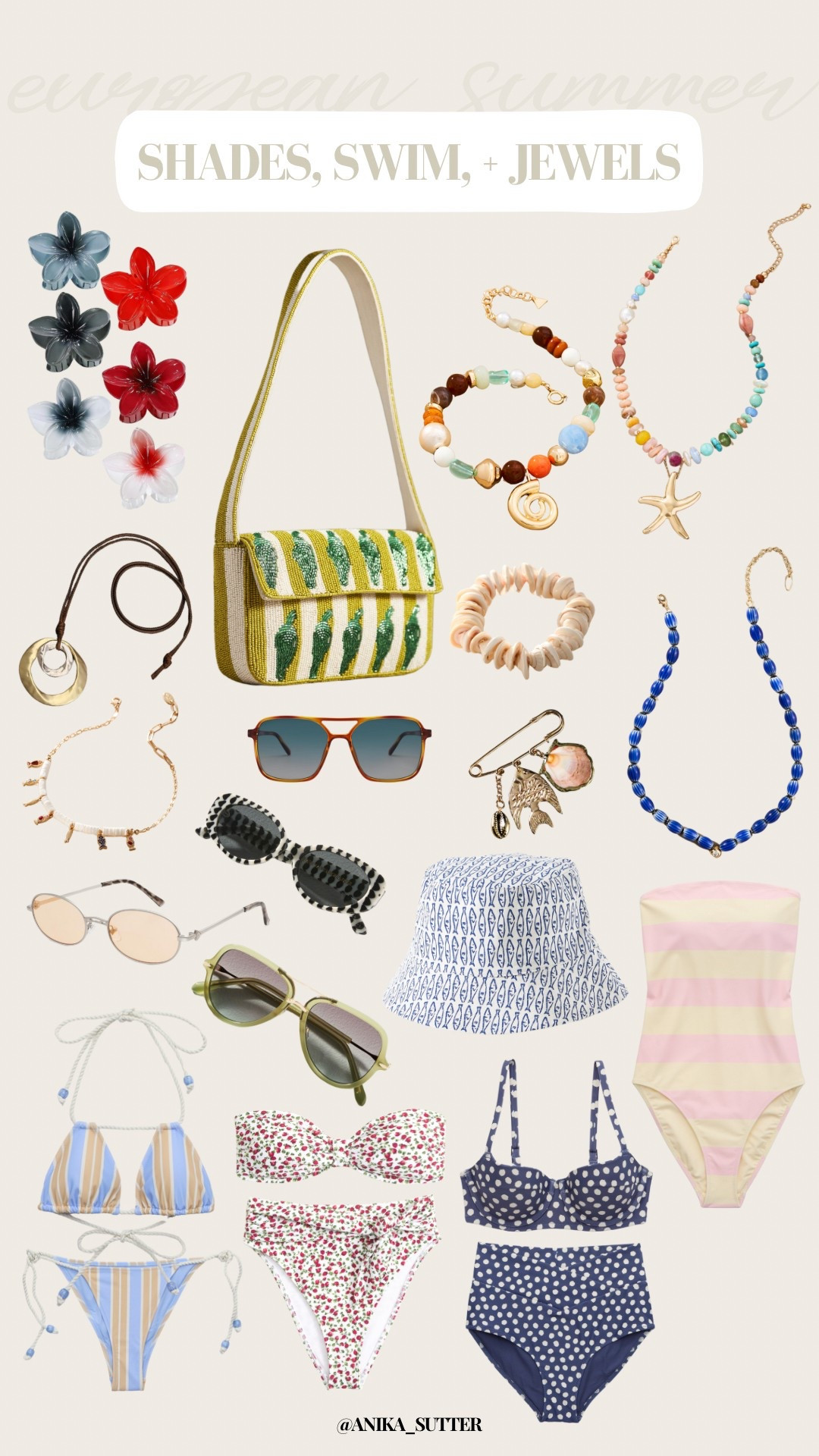 sunglasses, swim, and jewelry i love for a european summer getaway

#LTKSwim #LTKTravel