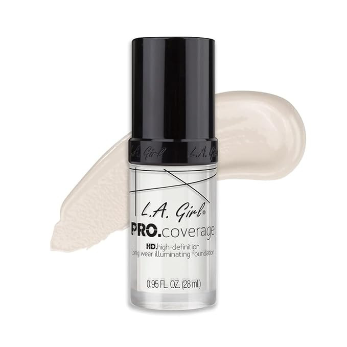 L.A. Girl Pro Coverage Liquid Foundation, White, 0.95 Fl Oz | Amazon (US)