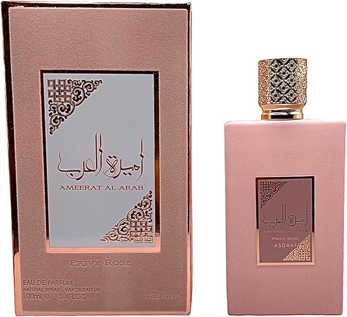 Asdaaf Ameerat Al Arab Prive Rose Eau de Parfum Spray for Women, 3.4 Ounce | Amazon (US)