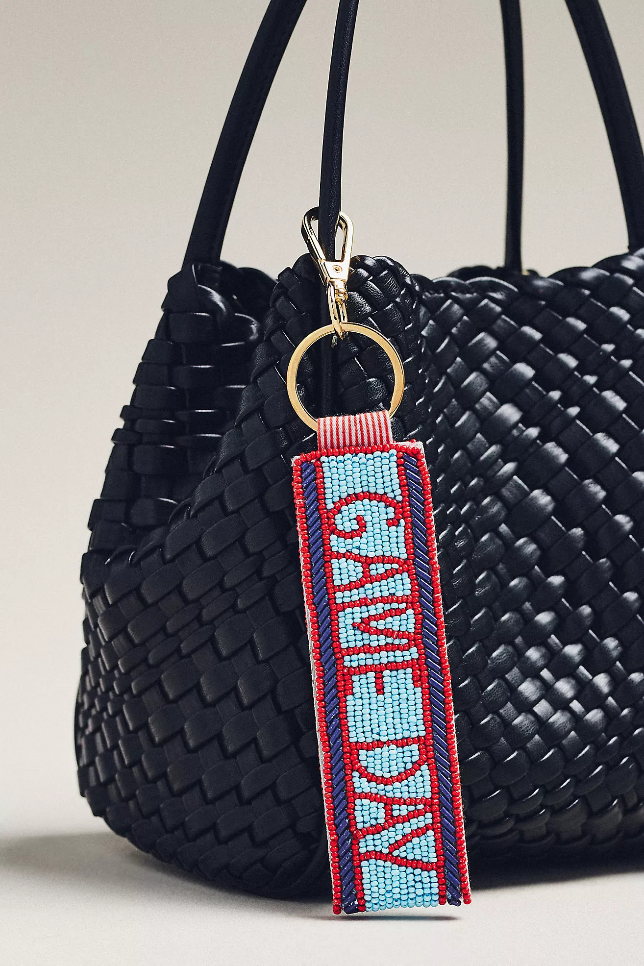 Beaded Game Day Bag Charm | Anthropologie (US)