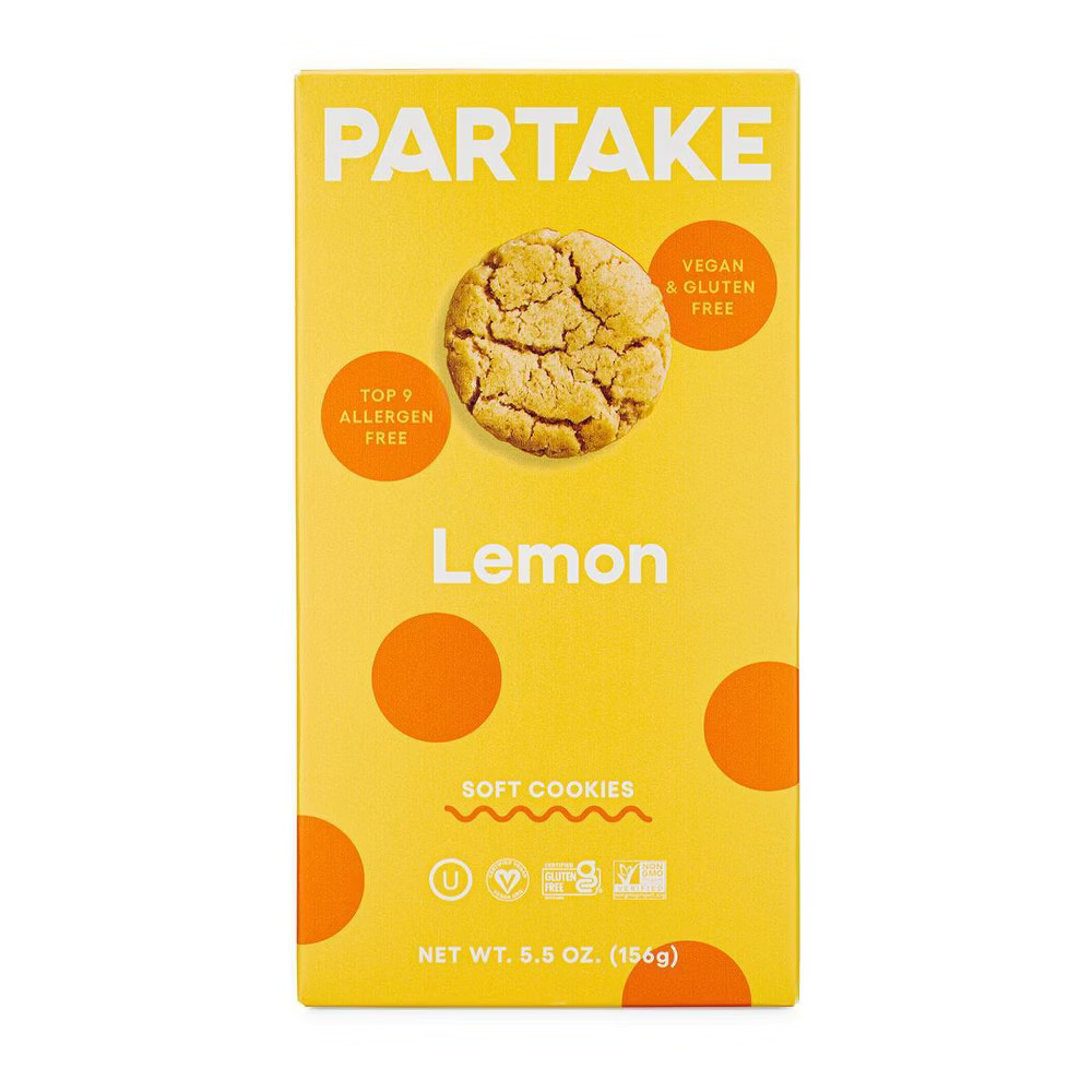Partake Gluten Free Vegan Lemon Cookies - 5.5oz | Target
