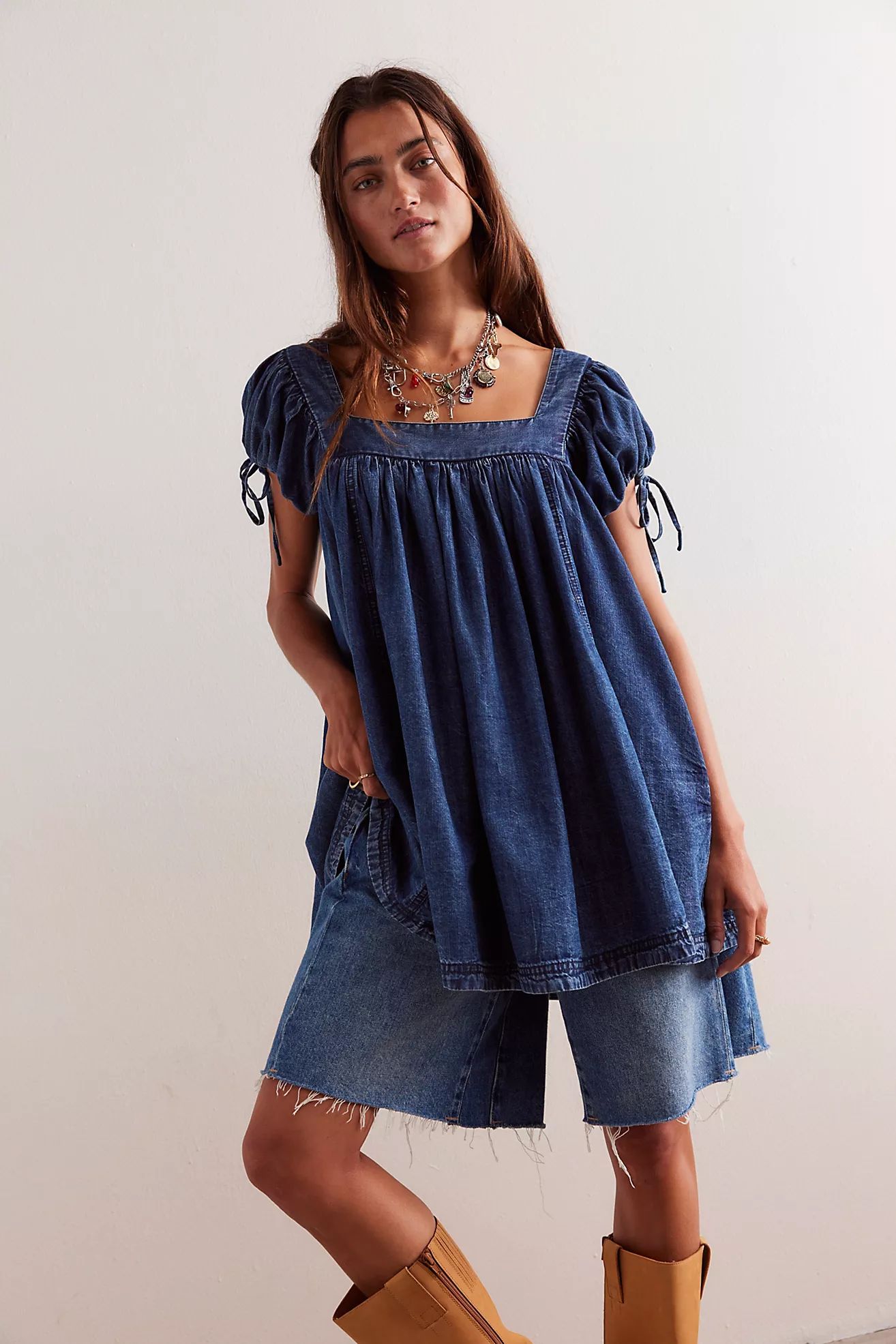 We The Free Summer Camp Denim Tunic | Free People (Global - UK&FR Excluded)