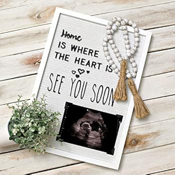 Letter Board Sign Skinny Felt Board Letters 12x17, Felt Letter Board Baby Announcement Boards Letter | Amazon (US)