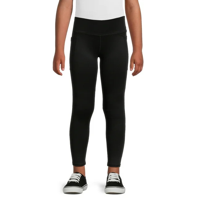 Athletic Works Girls Active Legging, Sizes 4-18 & Plus | Walmart (US)