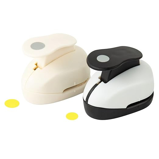 2PCS Circle Hole Puncher Shapes for Crafts (0.385 inch + 1/2 inch) Circle Cutter Paper Punch Set ... | Amazon (US)