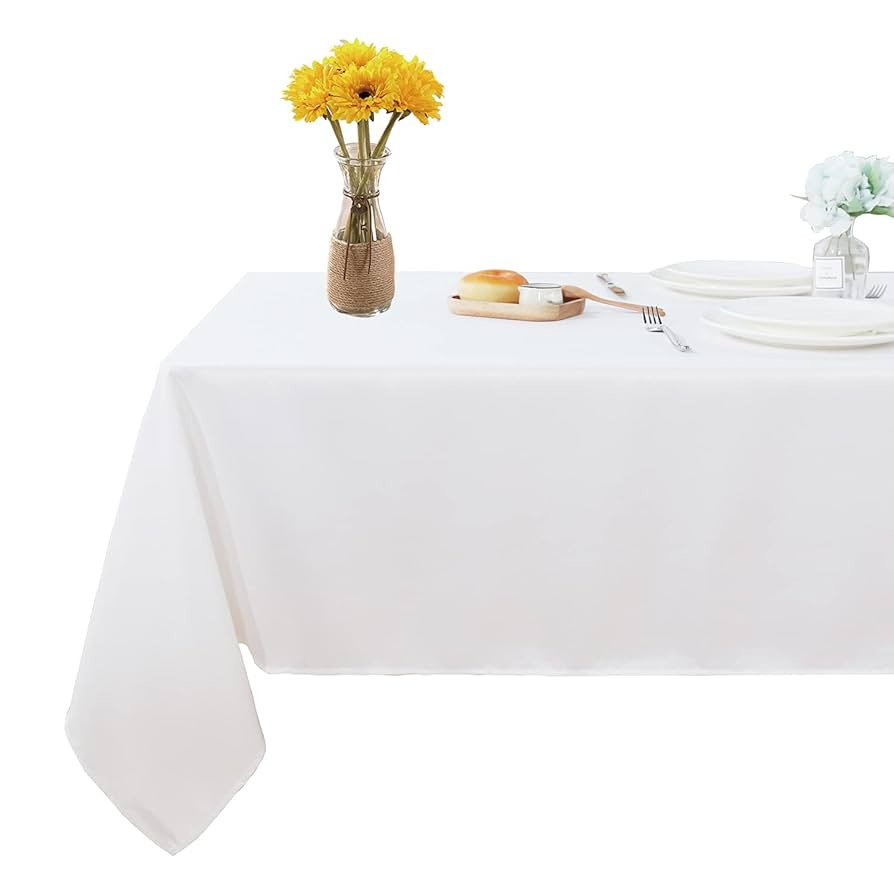 Fitable Rectangle Tablecloth Stain and Wrinkle Resistant Washable Polyester Table Cloth for Buffe... | Amazon (US)