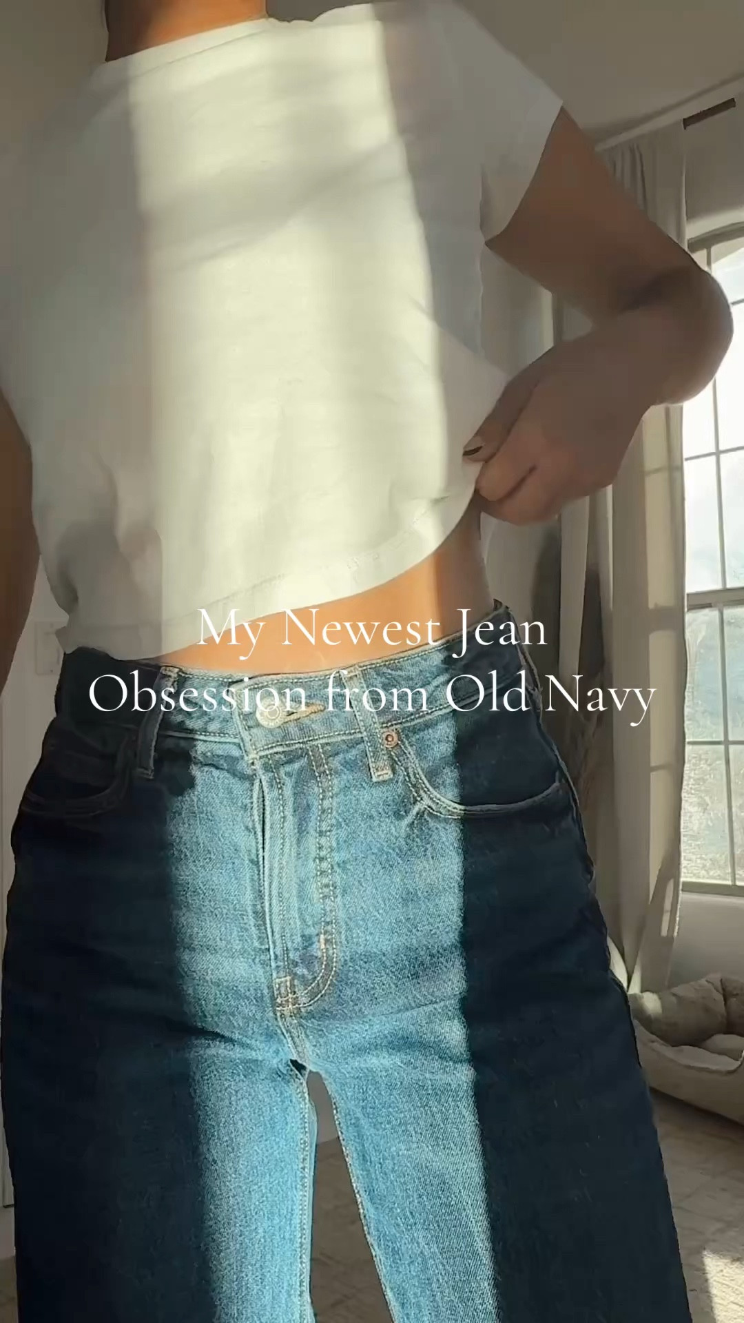 These Old Navy jeans are my obsession right now! 
Size 2 and regular length 

#LTKStyleTip #LTKFindsUnder50 #LTKWatchNow