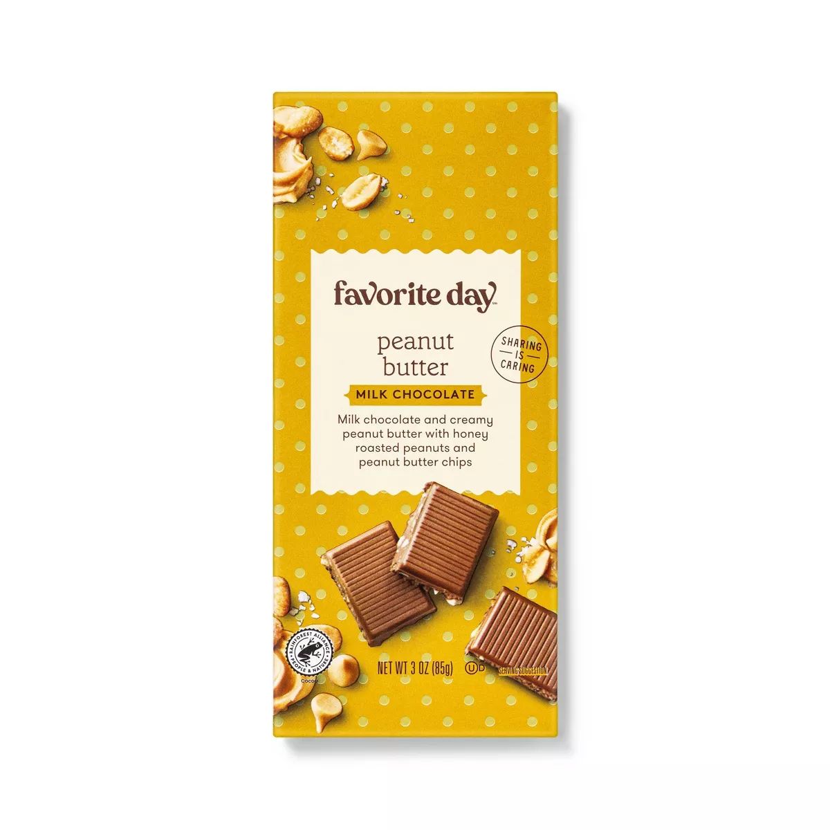Peanut Butter Milk Chocolate Bar - 3oz - Favorite Day™ | Target