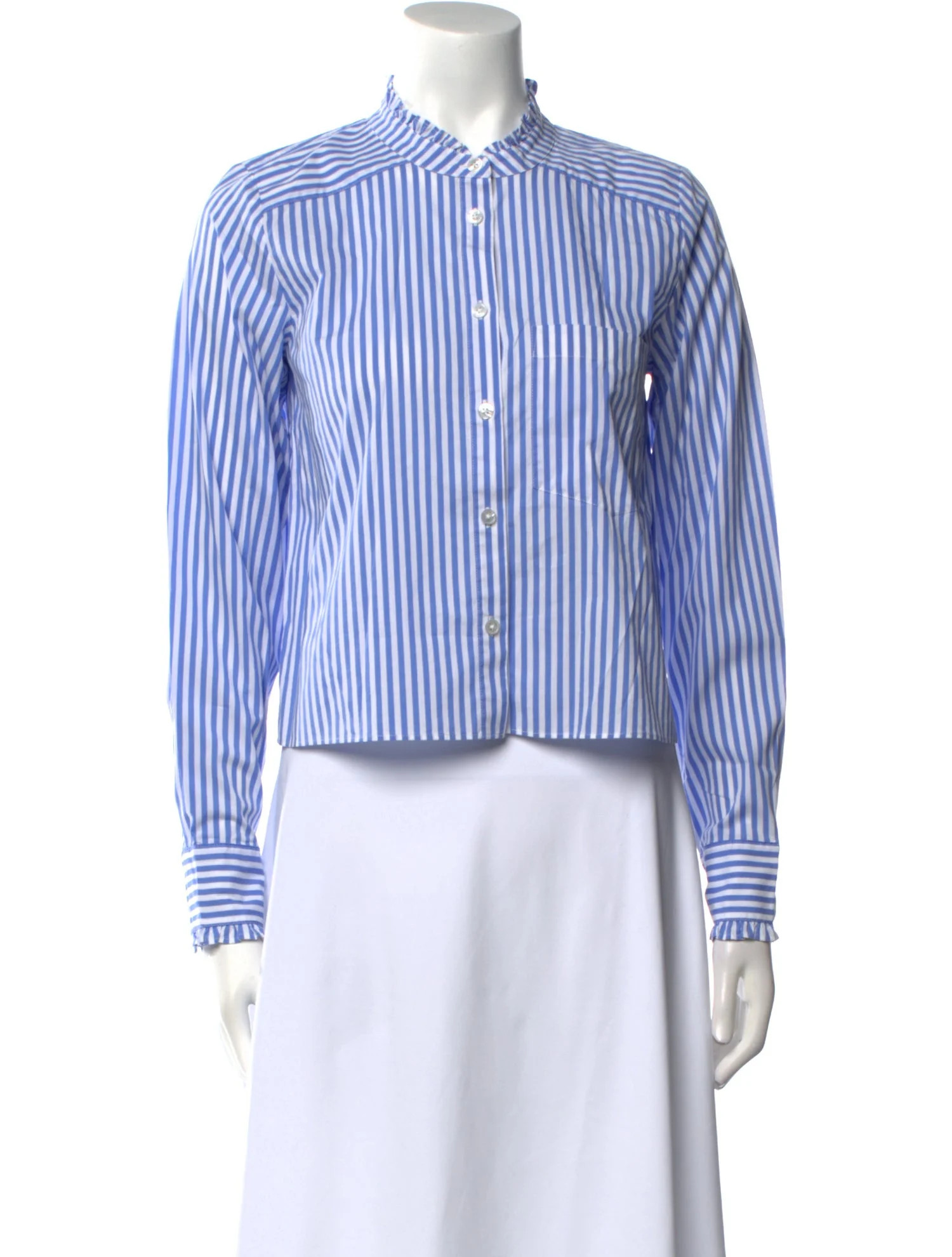 Striped Long Sleeve Button-Up Top | The RealReal