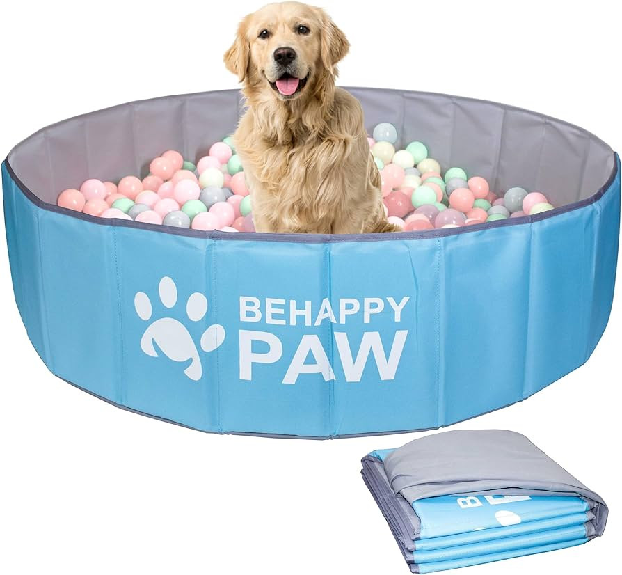 Dog Ball Pit - 51 Inch Large Foldable Ball Pit for Cats and Dogs with a Capacity of Over 600 Ball... | Amazon (US)