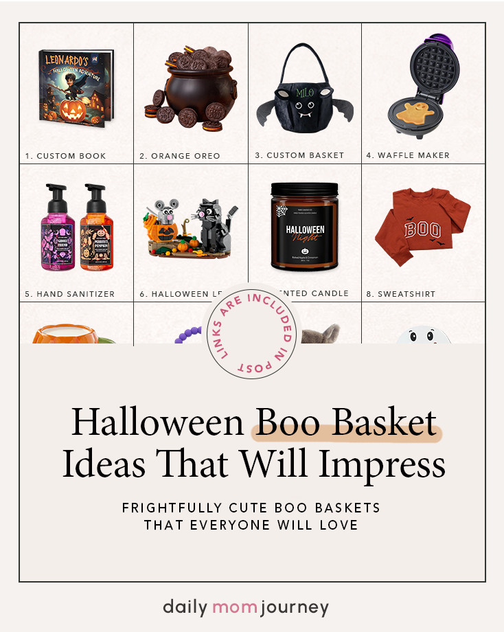 The perfect Boo Basket starts here! 🕷️🧡 From cozy fall gifts to spooky treats and everything in between, we’ve rounded up the best ideas to make Halloween extra special! What’s your favorite pick? 🎃👻 Find all 55+ ideas here 👉 https://dailymomjourney.com/boo-basket/ #HalloweenBasket #FallVibes #BooBasketEssentials 

 #LTKSeasonal #LTKBaby #LTKKids
