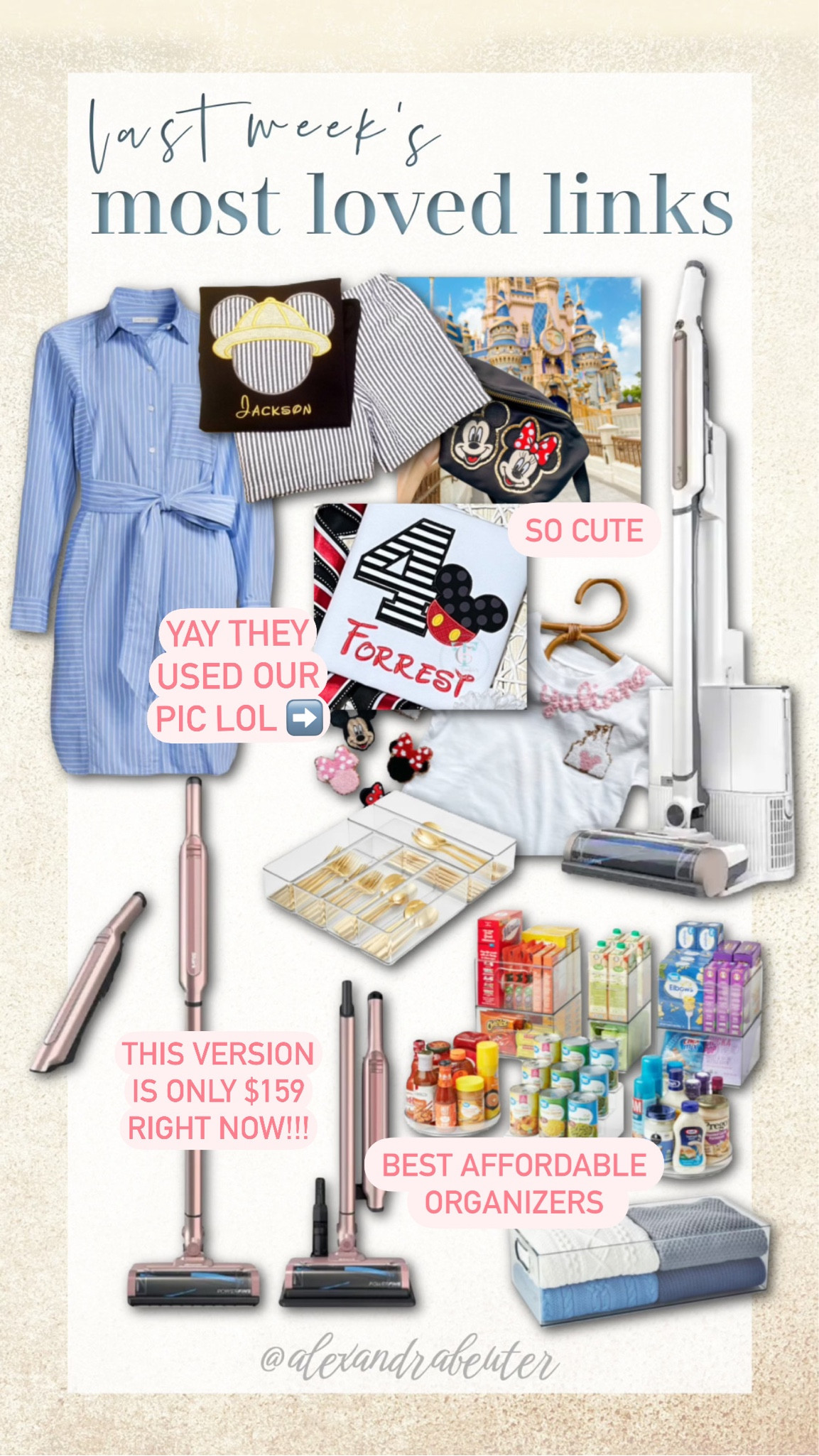 Most loved links from last week! Affordable fashion finds // affordable fall outfits // home organization // home edit // best organizers // pantry organization // best clear organizers // affordable vacuum // aesthetic vacuum // aesthetic home 