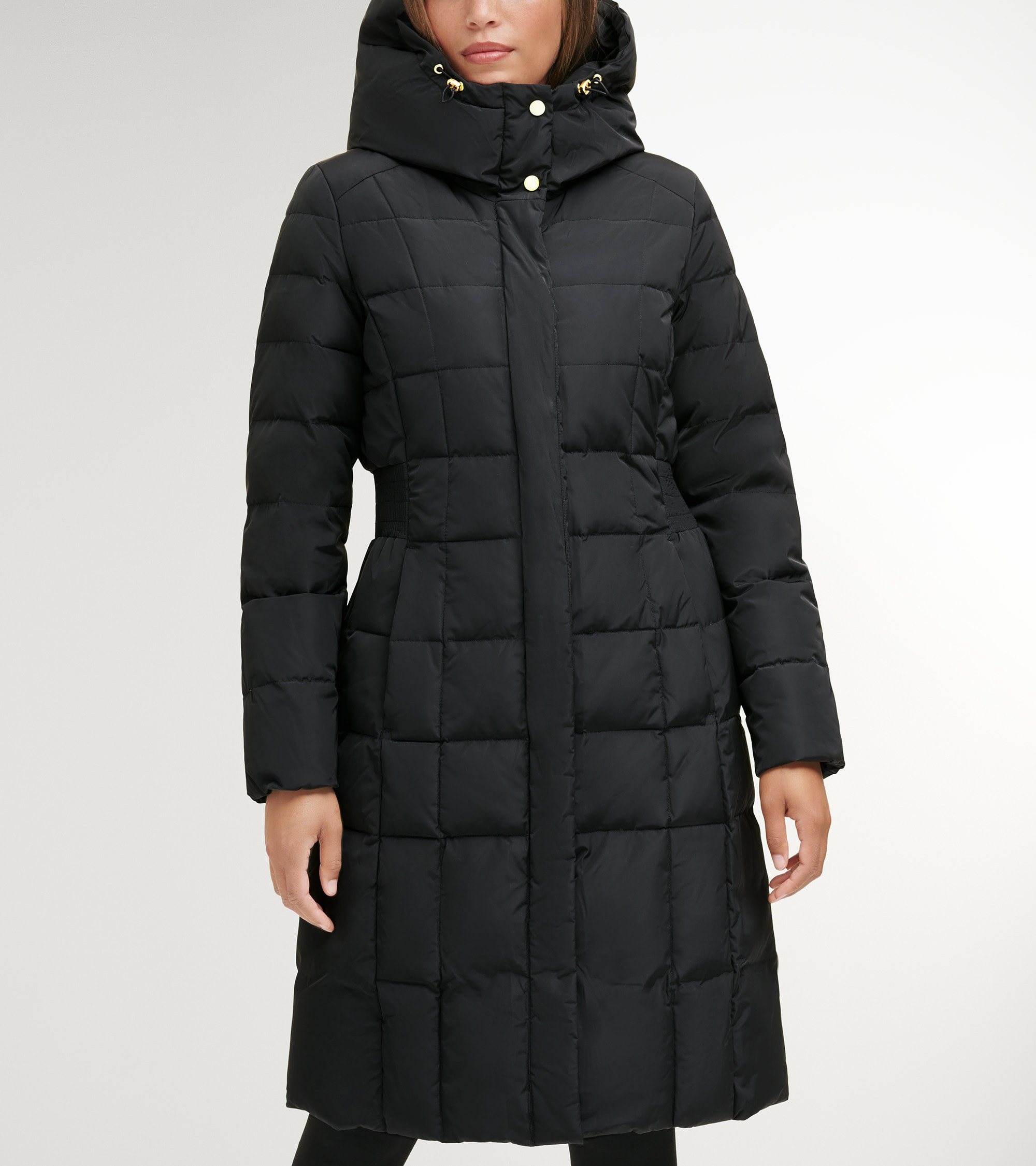 Women's Signature 40" Taffeta Down Coat with Hood | Cole Haan (US)