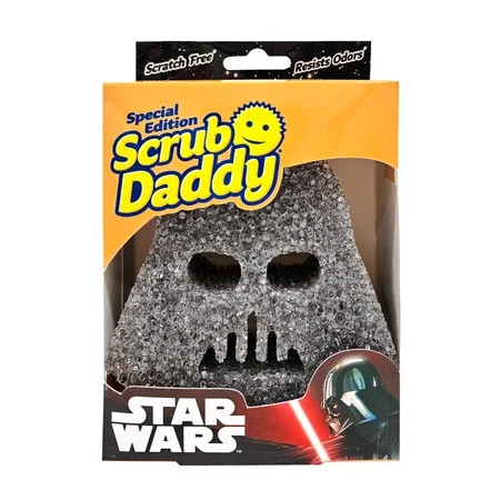 Scrub Daddy Star Wars Black Darth Vader Sponge Scratch-Free Dish Scrubber, Kitchen & Bath Cleaning Supplies, 1 Count | Walmart (US)
