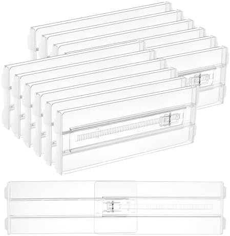 Vtopmart 12 Pack Drawer Dividers for Clothes, 4" High 10.2"-16.5" Adjustable Expandable Dresser D... | Amazon (US)