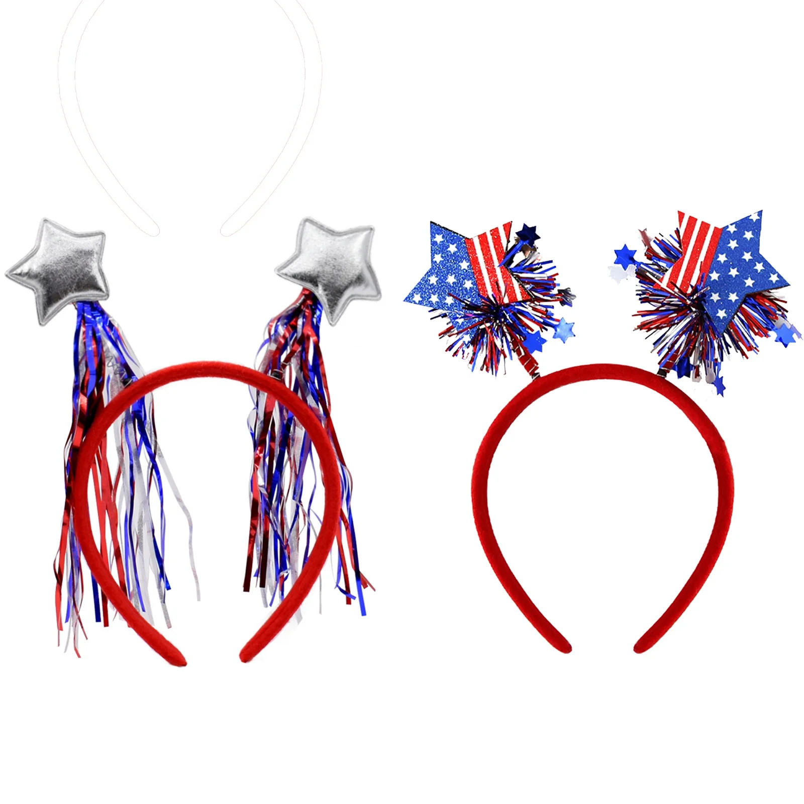 BEGOOD 4th of July Headband,2Pcs Patriotic Head Boppers Hairbands Party Favors Hair Hoop Accessor... | Walmart (US)